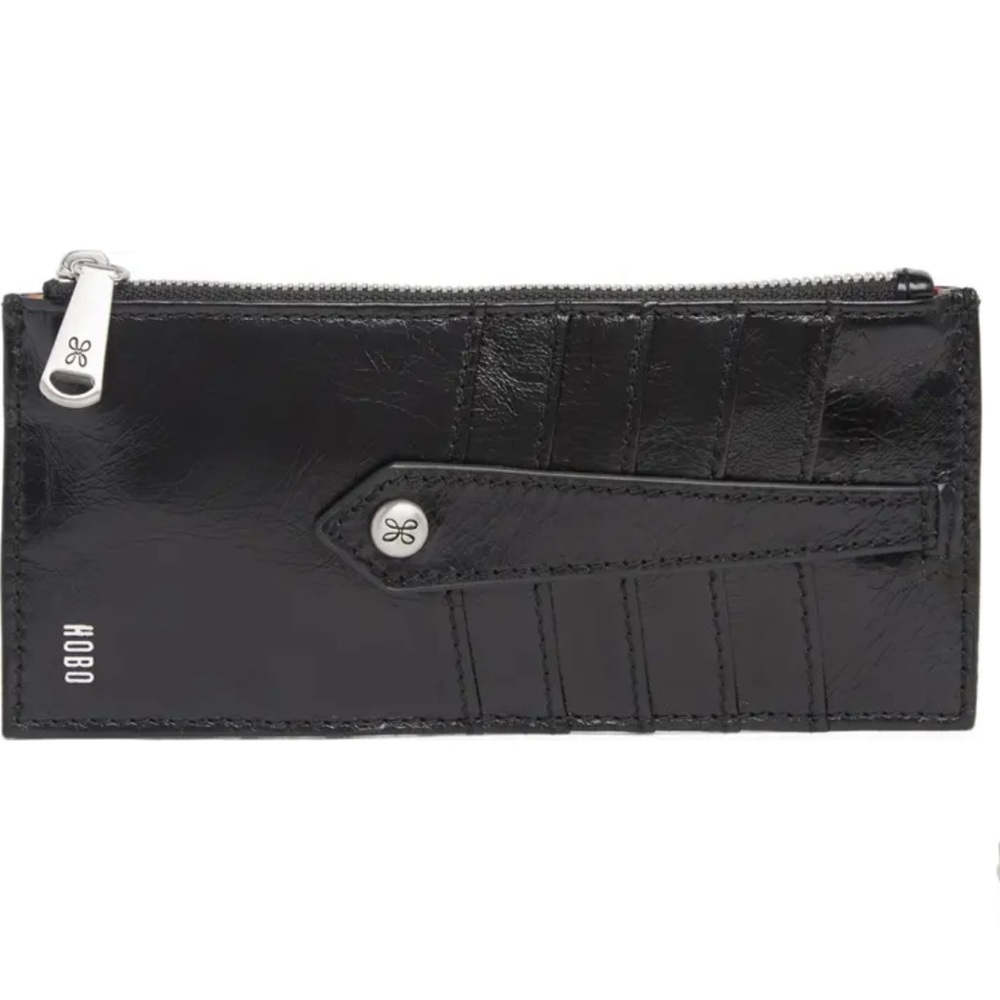 HOBO Linn Leather Wallet in Black